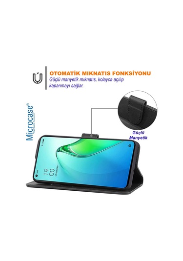 Oneplus Uyumlu 8t/9r Cüzdanlı Standlı Kapaklı Deri Kılıf Siyah Al4232