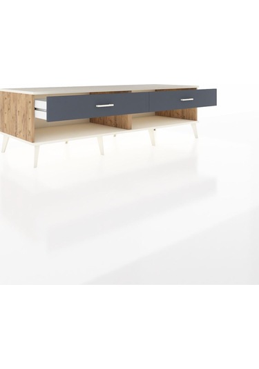 Kronos Tv Ünitesi 2 Çekmeceli 176x59x51 Çam-aytaşı/antrasit Aytası/antrasıt