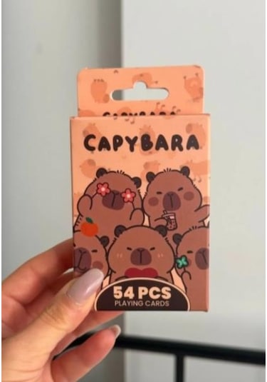 İskambil Kağıdı Capybara Poker Oyun Kartı 54 Adet İskambil Destesi