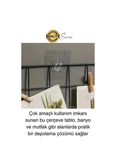 6 Ad. Ekstra Güçlü Kendinden Yapışkanlı İz Bırakmaz Suya Dayanıklı Banyo Rafı Tablo Ayna Askı Kanca Çok Renkli