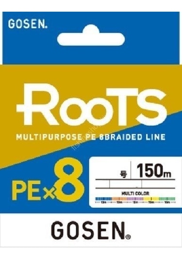 Gosen X8 Roots Pe 8 Örgü Spin İp Misina 150mt Multi Color 0.8 Pe