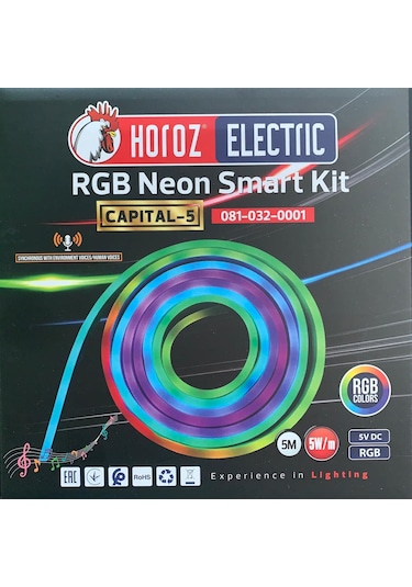 Horoz Capital-5 Rgb Neon Smart Kit 5w Waterproof 5m Smd Led