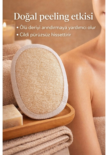 Kabak Lifli Oval Lastikli Yüz Ve Vücut Kesesi