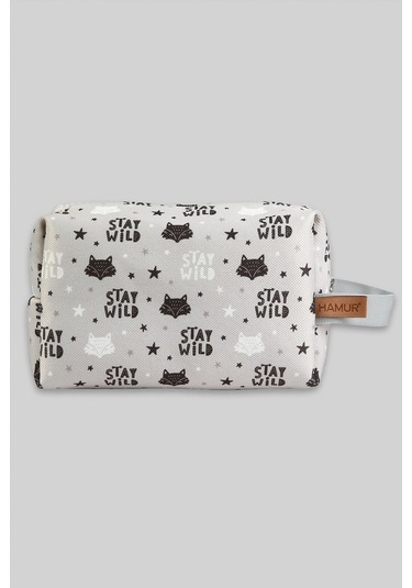 Kirli Temiz Islak Organizer Çantası Fox Bebek Çocuk Kıyafet Çamaşır Anne Makyaj Alezli Çanta