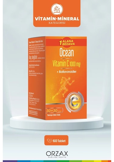 Ocean Vitamin C 1000 MG 60 Tablet