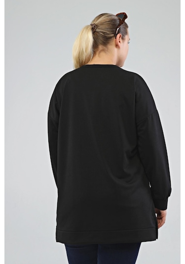 Ferace Kadın Oversize İki İplik Tesettür Tunik 001