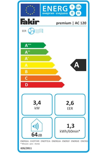 Fakir Premium AC 120 12000 BTU Mobil Klima