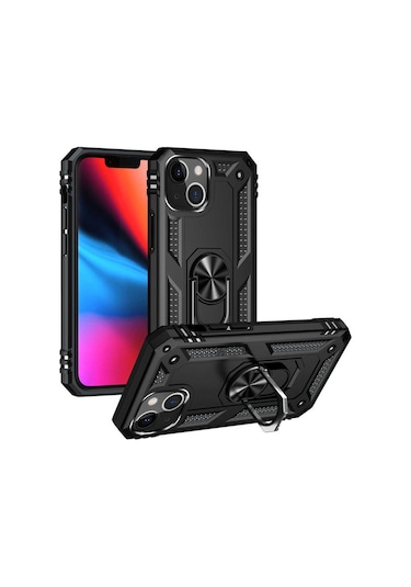 Zeyline iPhone 13 Mini Uyumlu Zore Vega Kapak-siyah