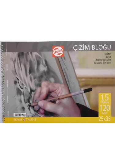 Talens Çizim Bloğu Eskiz Çizim Defteri 25x35 120gr 15 Sayfa
