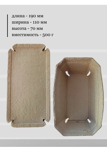 Ampack Mantarlar Ve Meyveler İçin Kağıt Tepsi, 500 Gr, 10 Adet 315749687 100 adet