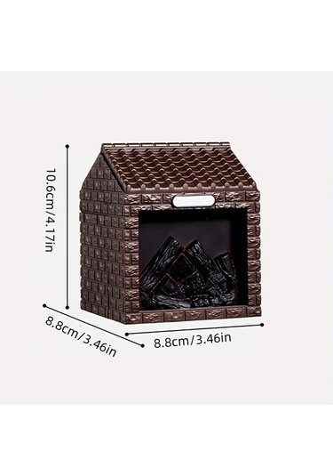 Techbloom 1 Adet Mini Ev Şekilli Nemlendirici Ve Masa Lambası Cream Color Usb İle Çalışan Taşınabilir Hava Nemlendirici Yatak Odası Oturma Odası Ofis Dekorasyonu Için Ahşap