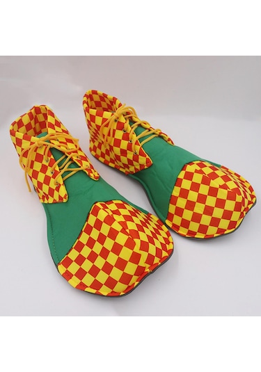 Suntek Yetişkin Palyaço Ayakkabıları Maskeli Balo Yeşil