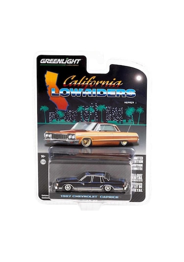 Greenlight California Lowriders 1987 Chevrolet Caprice 1/64 Model Araba