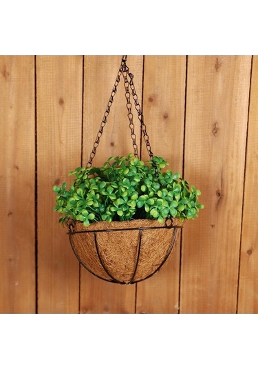 Pazly Yapılı Yapay Suntek Saksı Dekoratif Oturma Dört Bitki Askı 40cmx25cm Cw 40cmx25cm