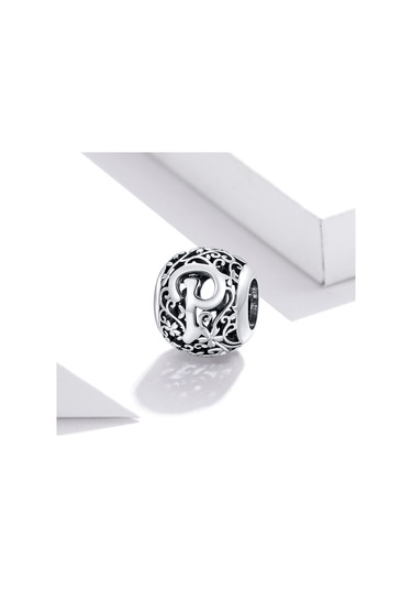 S925 Ayar Gümüş Mori Serisi İçi Boş Harfler Boncuk Dıy Bilezik Kolye Aksesuarları P Çok Renkli