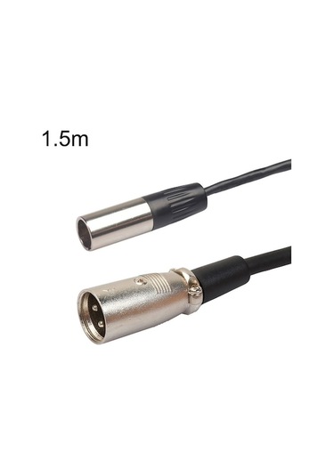 Rogfer Xlrmini Caron Erkek Mini Erkek Dengeleme Kablosu 48v Ses Kartı Mikrofon Ses Kablosu Için, Uzunluk: 1.5m