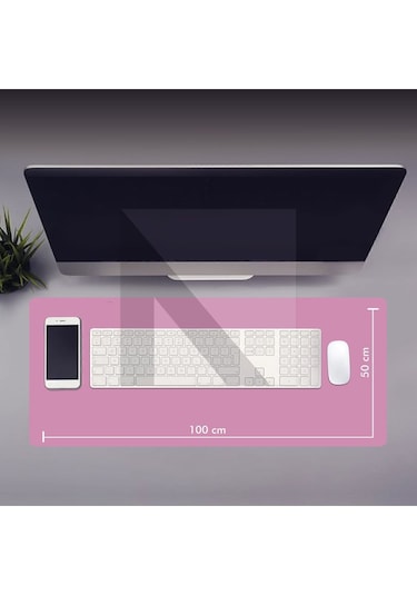 MP05 - 100x50 3xlarge Pembe Gaming Mousepad Ev Ofis Oyun