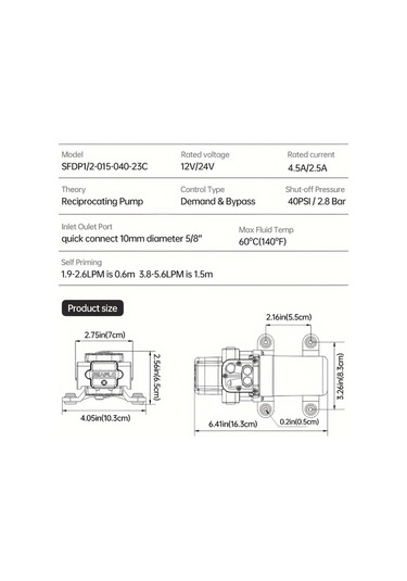 Motion003 Rv Küçük Difuz Pompa Dc 12v 24v Su Arıtıcılar İçin Güçlendirme Pompa Otomatik Başlatma Bitirme Fonksiyonu Miniatur Araç Montajlı 24v