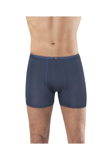 Kit İç Giyim Anıt 1273 Tekli Bambu Ve Likralı Erkek Boxer Lacivert