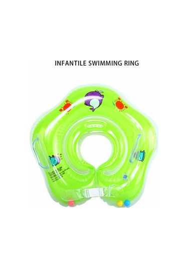 Maiyame Bebek Yüzme Halkası: Pvc Malzeme, Ayarlanabilir, Taşınabilir, 1-18 Aylık Bebekler İçin Yeşil