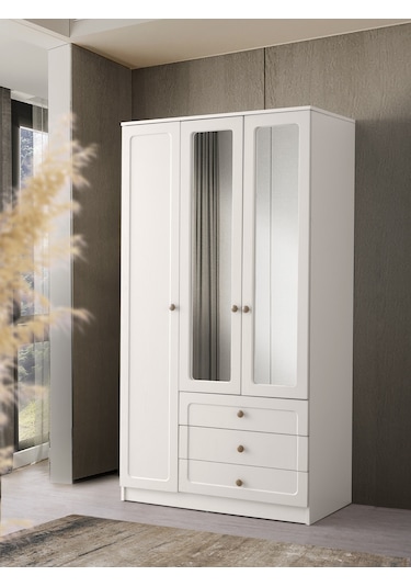 Mira Mdf 3 Kapılı Dolap Aytaşı
