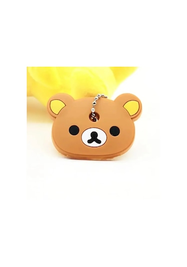 Mınıso 46 Modelli Toptan Anime Anahtarlık Kapağı - Minnie Karikatür Taşınabilir Anahtarlık Tutucu Mor Whıte