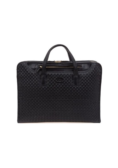 Gön Leb Siyah Deri Unisex Laptop & Evrak Çantası 09 37 Leb Siyah