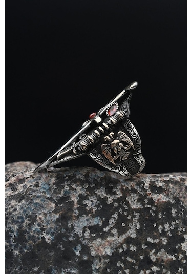 Prestij Gümüş Özel Tasarım Baş Parmak Zihgir Zülfikar Hz. Ali'nin Kılıcı 901551 Gümüş
