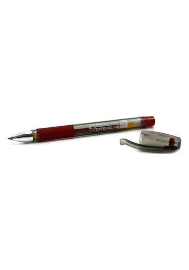 Faber Castell 1406 Power Jel Konik Uç Kırmızı Kalem 05