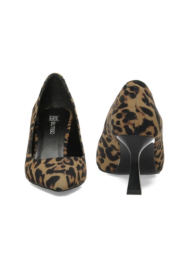 Butigo 25s-005 5fx Leopar Kadın Topuklu Ayakkabı 000000000102043212 Kahverengi