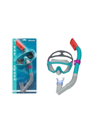 Bestway Spark Wave Şnorkel Maske Yeşil - Gri
