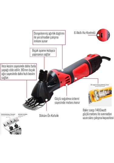 Professional Ph019 Koyun Keçi Kırkma Makinesi Profesyonel