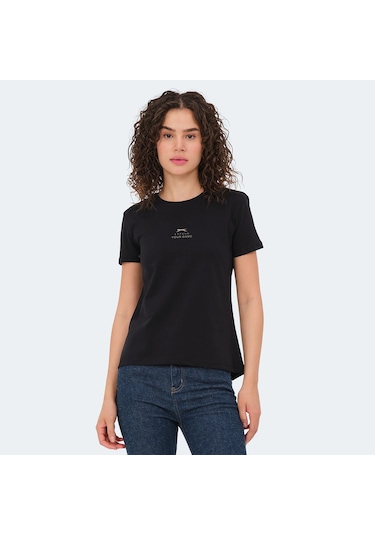 Slazenger VIRAJ Kadın  Siyah Tişört