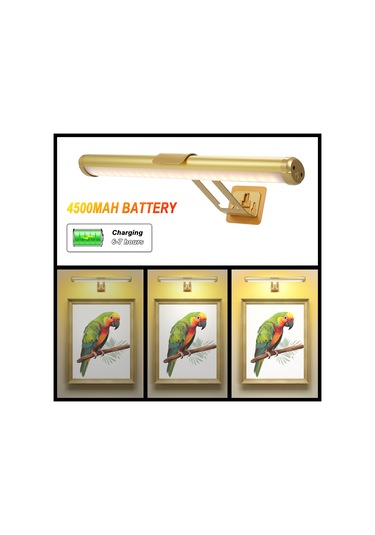 Yifomall Manyetik Resim Aydınlatma - 3 Renk Sıcaklığı, Uzun Pil Ömrü Ve Uzaktan Kumandalı Dekoratif Lamba Siyah