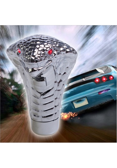 Youmex Araba Manuel Vites Kolu Kapağı - Evrensel Uyumlu Kırmızı Led Işıklı Abs Vites Kolu Dekoru Kırmızı