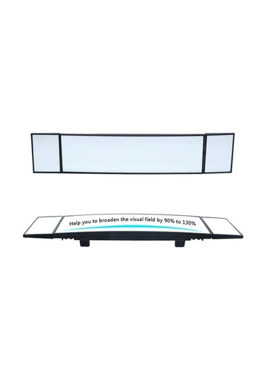 Wondernest Shunwei Büyük Araba 3 Katlı Eğri Yüzey Ters Geniş Açı Ayarlanabilir Kör Nokta Retroreflektör Dikiz Aynası