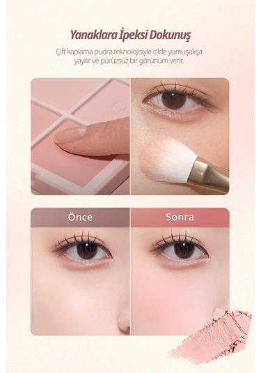 Dasique Karıştırılabilir Renk Tonlarına Sahip 4lü Allık Blending Mood Cheek 15 Rose Milk Tea 15 Rose Milk Tea