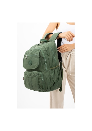 Ultra Hafif Çok Cepli Su Geçirmez Sırt Çantası Unisex Yeşil Model: 571-2e - Yeşil