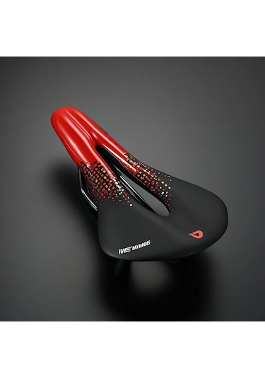 Tenfowee Ergonomik Bisiklet Sırt Yastığı - Yüksek Esneklikli, Havalandırmalı, Konforlu Yol Bisikleti Saddle - Kırmızı-siyah Çok Renkli