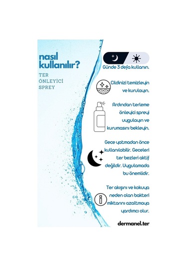 Dermanel Ayak Bakım Spreyi 100 ML + Dermanel Ter Önleyici Sprey 150 ML