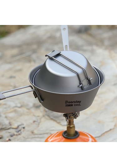 Gajeena Titanyum Kase 300ml, Burunlu, Hafif 45g , Kapasitif, Doğal Malzeme, Ta3602-2 Modeli Gri