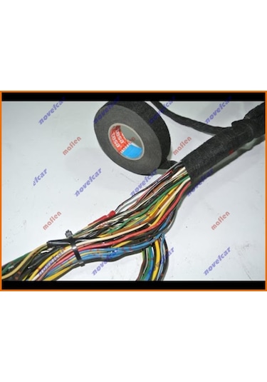 Tesa Tüylü Yanmaz Kumaş Kablo Sarma Bantı 19MM X 15MT