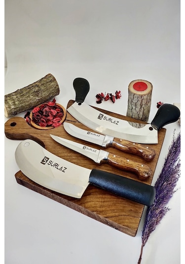 Sürmene Mutfak Bıçak Seti Satır Zırh Bıçak Set