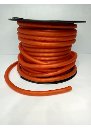 Edison 4ga Amfi Güç Kablosu - Aküden Çekilen Anfi Artı Kablosu 4ga - 5 Metre