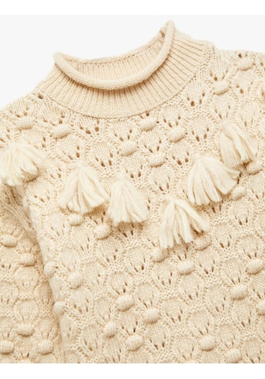 Koton Bej Kız Çocuk Kazak 6wkg90073ht Bej