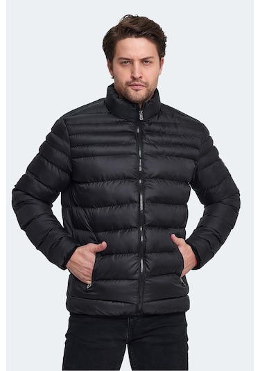 Slazenger HORIZON I Erkek Şişme Siyah Mont & Kaban