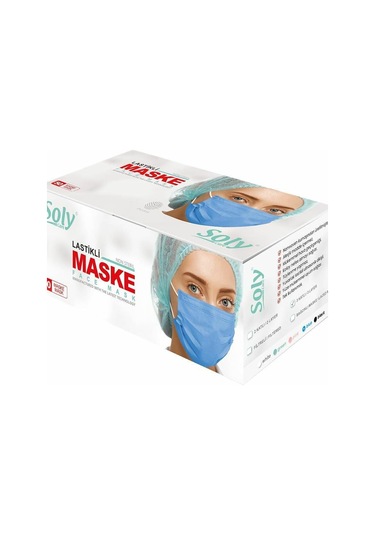 Soly Care Meltblown 3 Katlı Telli Ultrasonic Cerrahi Maske 50Adet