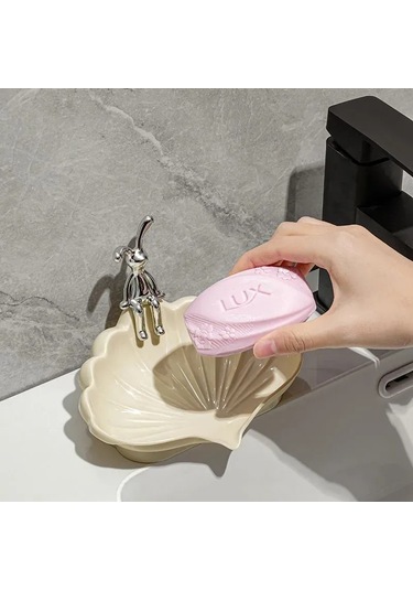 Qingmipy Abs Plastik Banyo/ Mutfak Sabun Dağıtıcı, Dayanıklı, Kolay Doldurulabilir, 1 Adet, Beyaz Krem