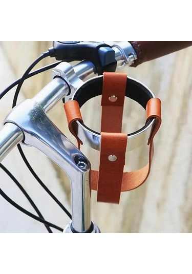 Homyl 25.4-31.8mm Gidon Taşıyıcı Fincan Tutucu Için Bisiklet Kahverengi