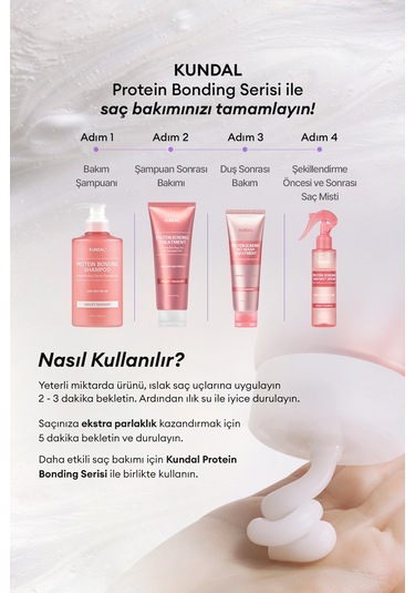 Yoğun Onarıcı Ve Isı Koruyucu Bakım Kremi Kundal Protein Bonding Treatment 250ml Violet Muguet